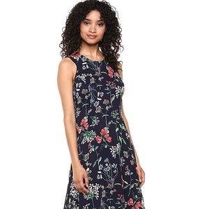 Tommy Hilfiger Trapeze Floral Chiffon Dress 16 NWT